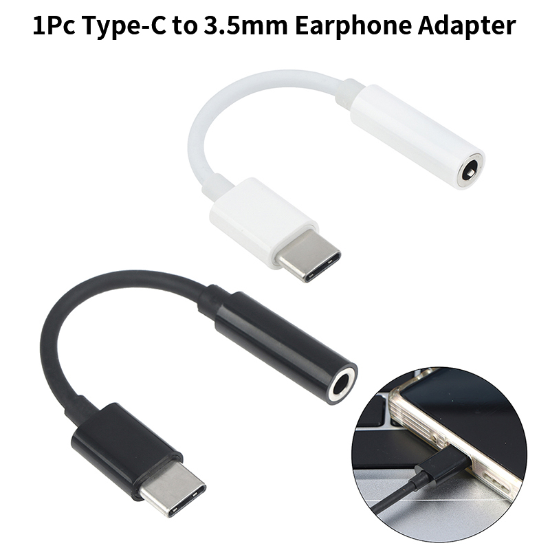 Earphone Splitter Jack - อะแดปเตอร์แปลงเสียง Type-C เป็นช่องเสียบหูฟัง 3.5 มม. ตัวแยกสัญญาณเสียง