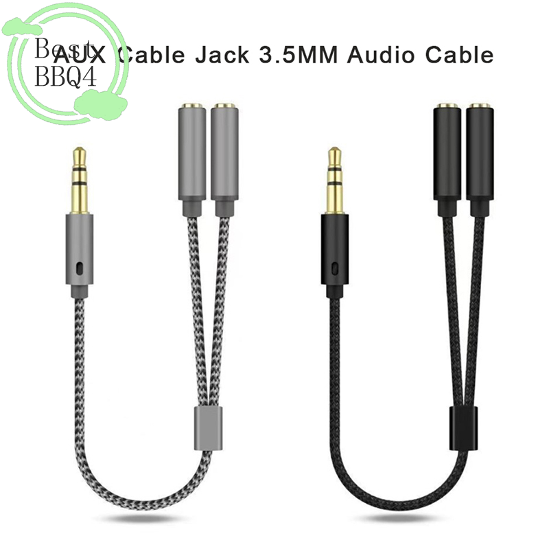 (BBQ4) สาย AUX แจ็ค 3.5 มม. สา - Earphone Splitter Jack บทวิจารณ์และราคา