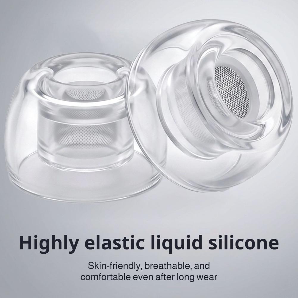 1/2/3 คู่จุกหูฟังซิลิโคนใสสำหร - Silicone Ear Tip Replacement บทวิจารณ์และราคา